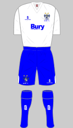 bury fc 2011-12 home kit