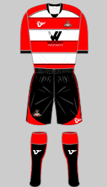 doncaster rovers 2009-10 home kit