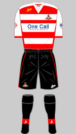 doncaster rovers 2013-14 home kit