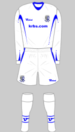 Gillingham 2007-08 away kit
