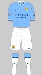 manchester City fc 2013-14 home kit