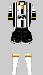 notts county 1993-94 kit