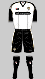 notts county 2011-12 home kit for away matches