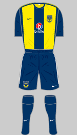oxford united 2010-11 home kit