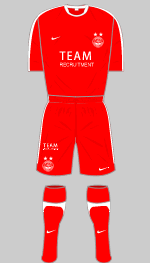 aberdeen fc 2010-11 home kit