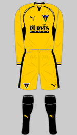 dunfermline athletic 2008-09 away kit