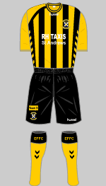 east fife 2009-10 home kit