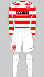 hamilton academical 2007-09 home kit