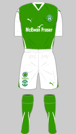 hibernian fc 2010-11 home strip