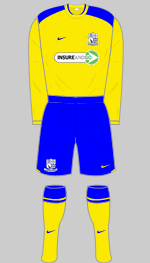 southend united third kit 2008-09
