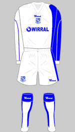 tranmere rovers 2007-08 home kit