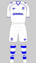 tranmere rovers 2009-10 home kit