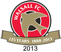 walsall fc 125th anniversary crest 2013