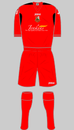 llanelli afc 2011-12 home kit