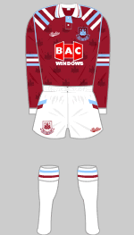 West Ham 1991-1992 Kit