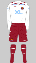 West Ham United 2007-08 away kit 