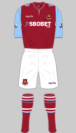 west ham united fc 2012-13 home mkit
