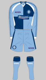 wycombe wanderers 2008-09 home kit